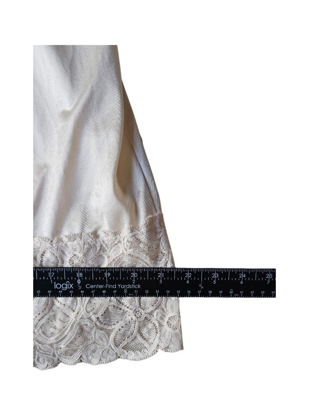 Vintage Bali Cream Lace Full Slip Size 36 Nylon Lingerie Midi Nightgown - Picture 5 of 8
